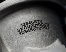 Annealed marking on uneven parts