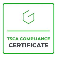 TSCA compliance certificate logo