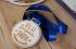 Medal engraving for a custom wood gift with a personal message