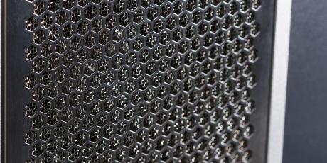 Ventilation grid for laser marking